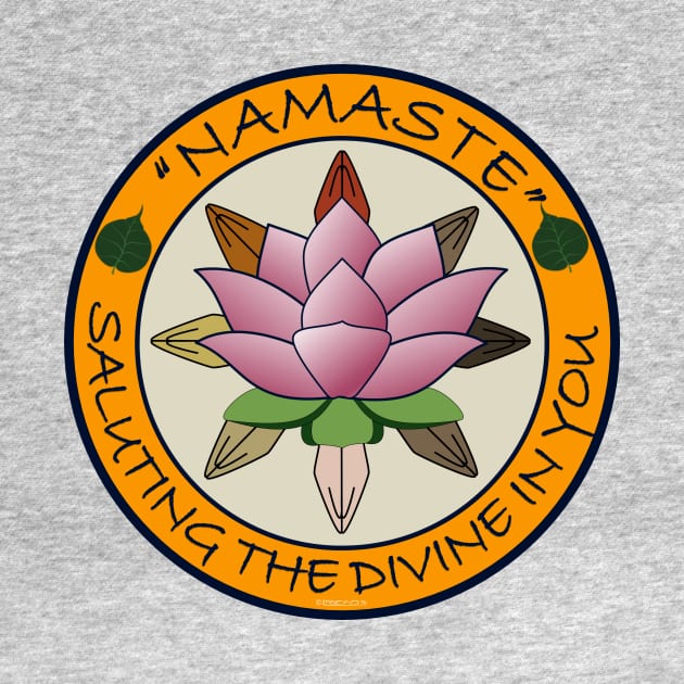 Namaste, Saluting the Divine by FunkilyMade